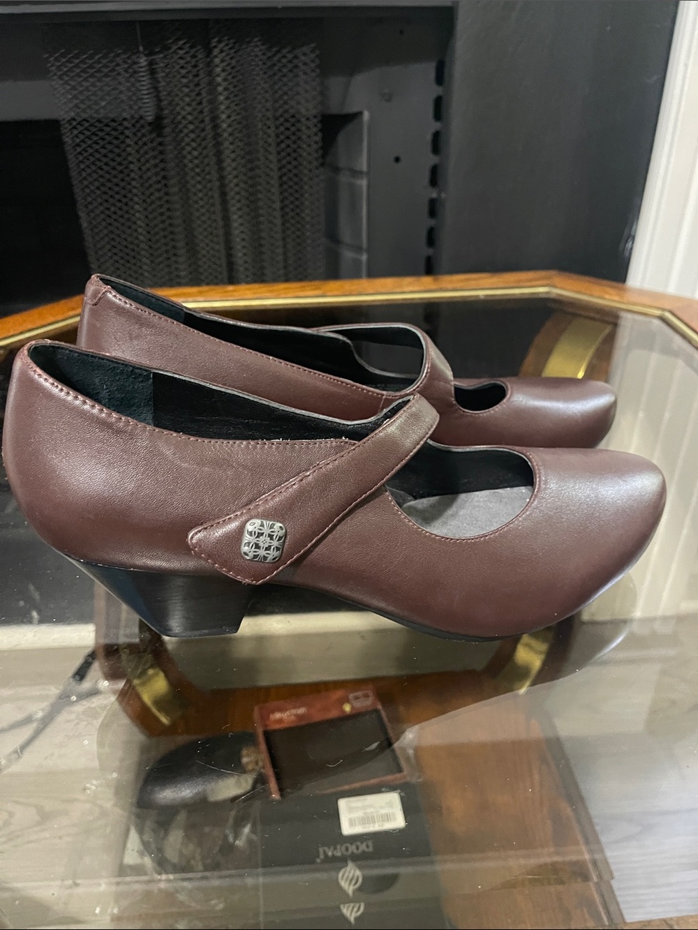 Dansko Brown Mary Jane Low Heel Pumps